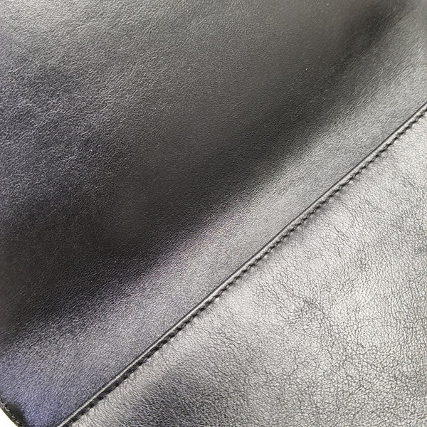 Calfskin Shoulder Bag Black