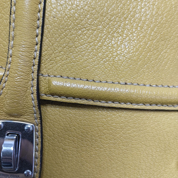 Calfskin Shoulder Bag Yellow