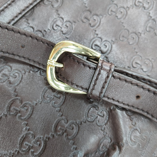 Abbey Monogram Calfskin Brown