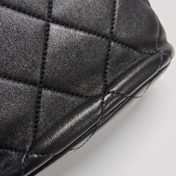 COCO LOVE Quilted Lambskin Black