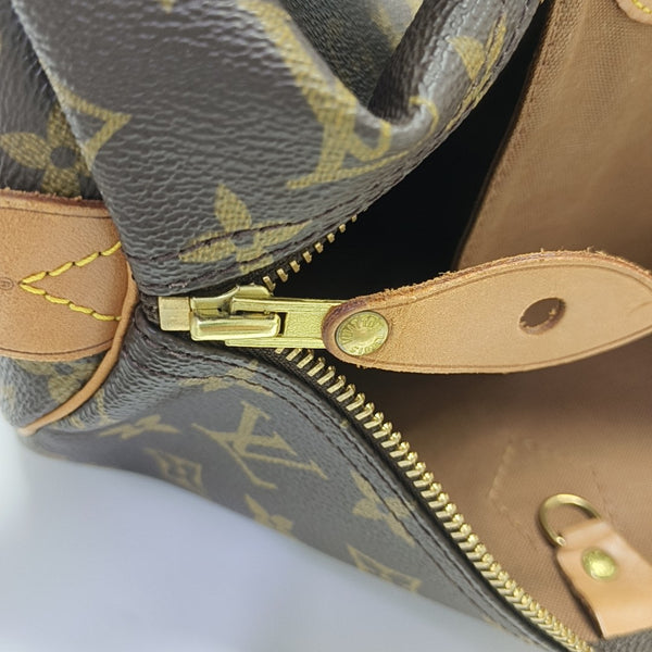 SPEEDY 40 Monogram Coated Canvas Brown