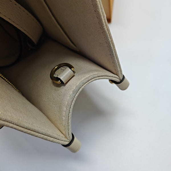 ONTHEGO PM Monogram Calfskin Beige