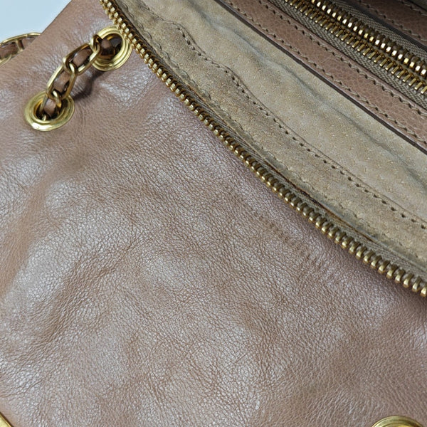 Calfskin Shoulder Bag Pink