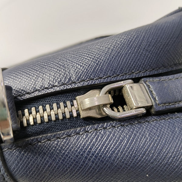Saffiano Calfskin Top Handle Bag Blue