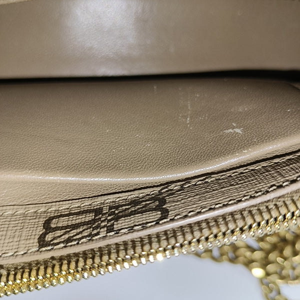 Hourglass Small Coated Canvas Brown