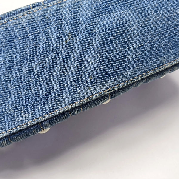 GG Marmont Small Quilted Canvas Blue
