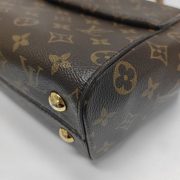 CLUNY PM Monogram Coated Canvas Brown