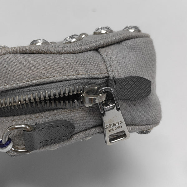 Canvas Shoulder Bag Gray