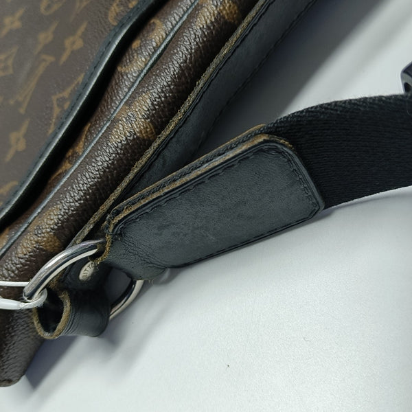 BASS Monogram Coated Canvas Brown