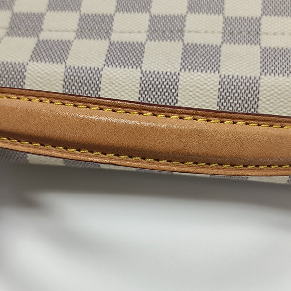 CROISETTE Damier Azur Coated Canvas White