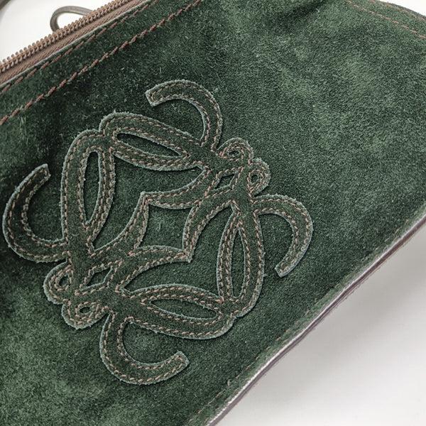 Suede Shoulder Bag Green