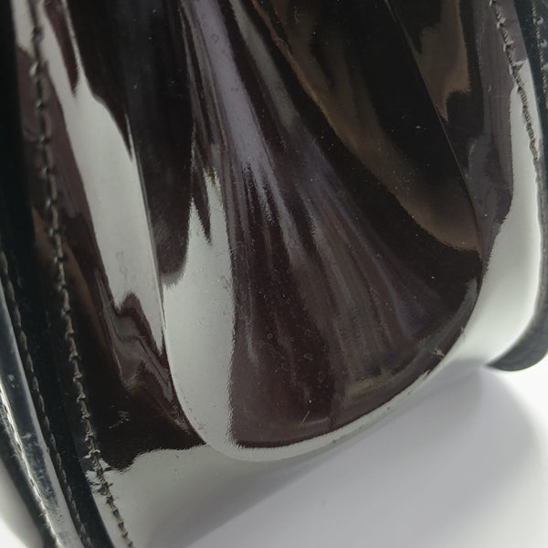 Monogram Patent Leather Shoulder Bag Red