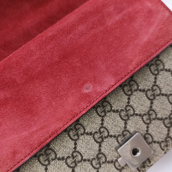 Dionysus Mini Monogram Coated Canvas Beige