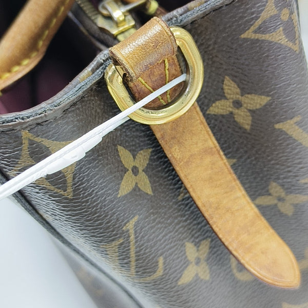 MONTAIGNE BB Monogram Coated Canvas Brown