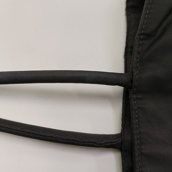 Nylon Top Handle Bag Black