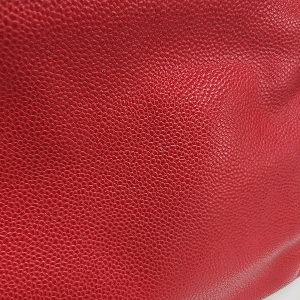 Grained Calfskin Red