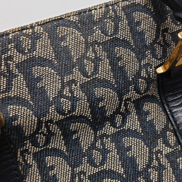 Vintage Tote Oblique Fabric Blue