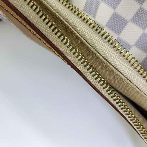 SIRACUSA MM Damier Azur Coated Canvas White