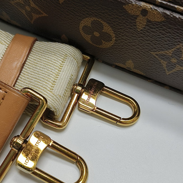 UTILITY Monogram Coated Canvas Brown