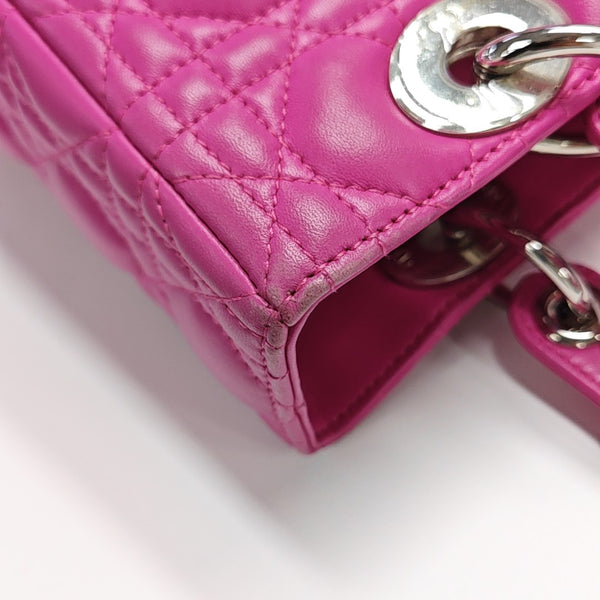 Lady Dior Medium Cannage Lambskin Red