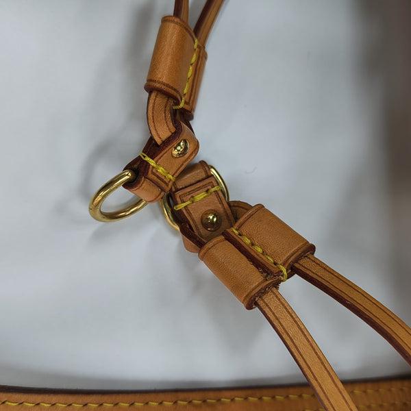 NEVERFULL MM Monogram Coated Canvas Brown