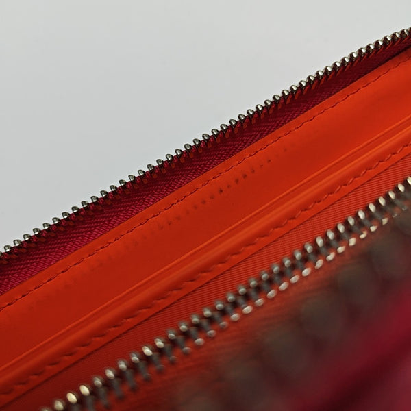 Lady Dior Small Cannage Calfskin Pink Wallet