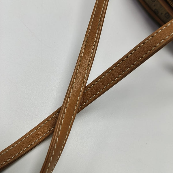 Monogram Coated Canvas Shoulder Bag Brown