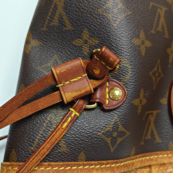 NEVERFULL MM Monogram Coated Canvas Brown