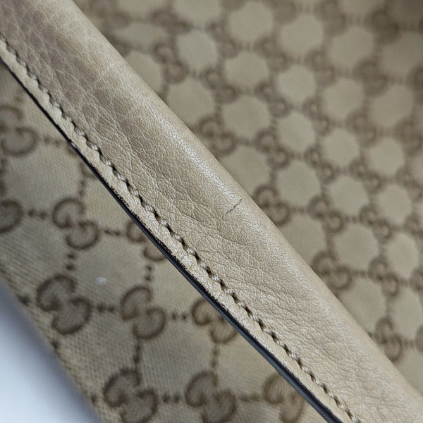 Monogram Canvas Tote Bag Beige