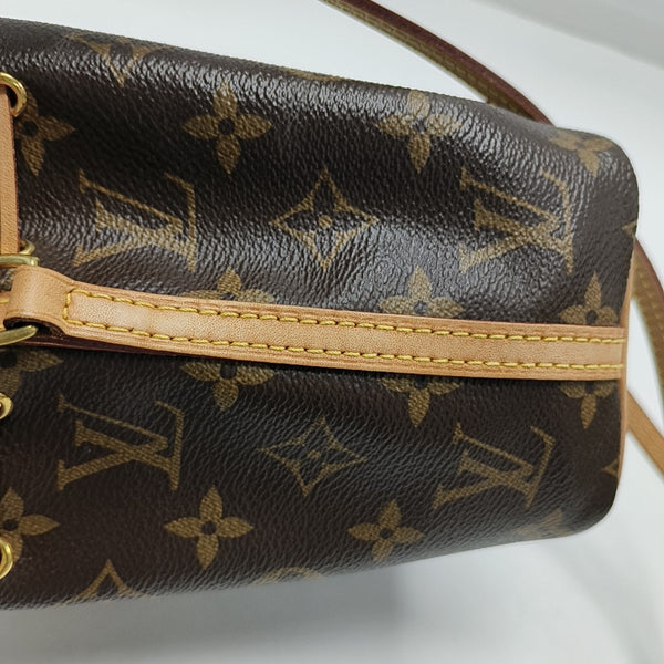 NÉONOÉ Nano Monogram Coated Canvas Brown