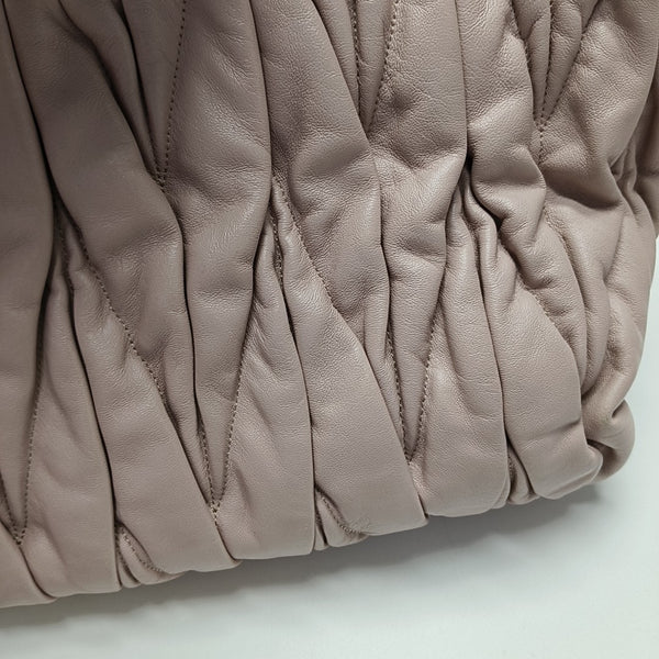 Quilted Lambskin Tote Bag Pink