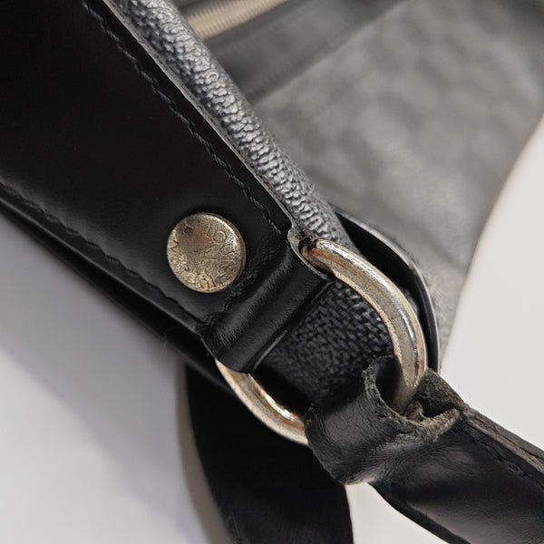 DANIEL GM Damier Graphite Coated Canvas Gray