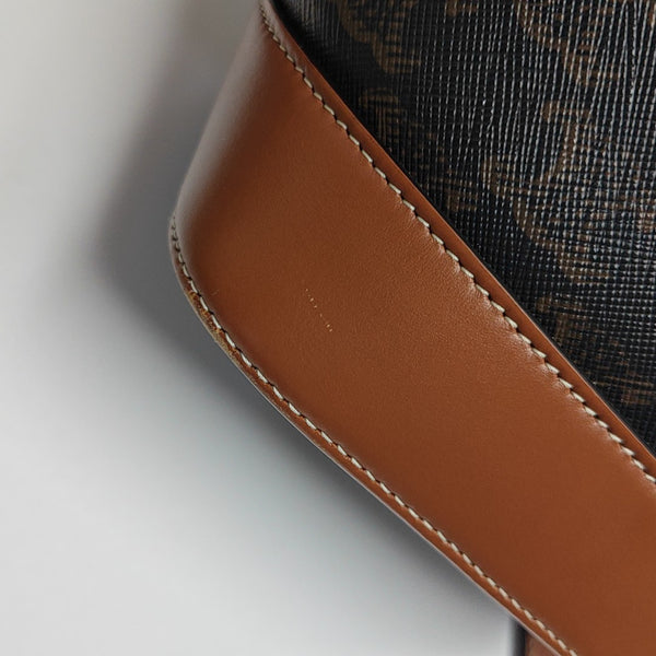 TRIOMPHE CANVAS Small Coated Canvas Brown