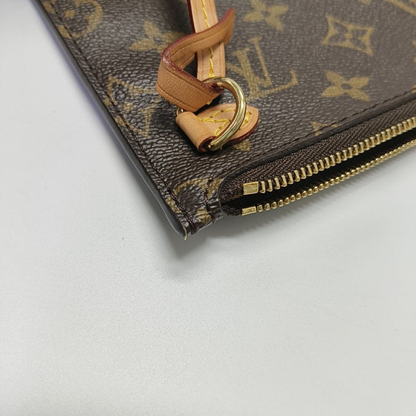 NEVERFULL MM Monogram Coated Canvas Brown