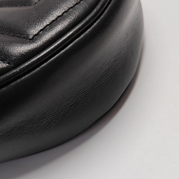 GG Marmont Mini Quilted Calfskin Black