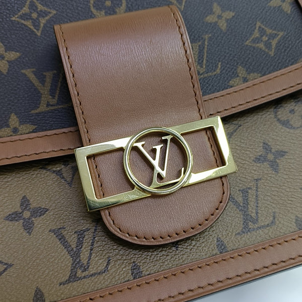 DAUPHINE MM Monogram Coated Canvas Brown