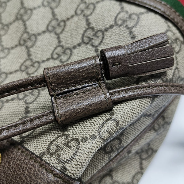 Ophidia Mini Monogram Coated Canvas Beige