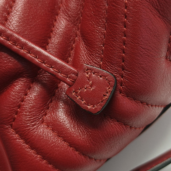 GG Marmont Small Quilted Calfskin Red