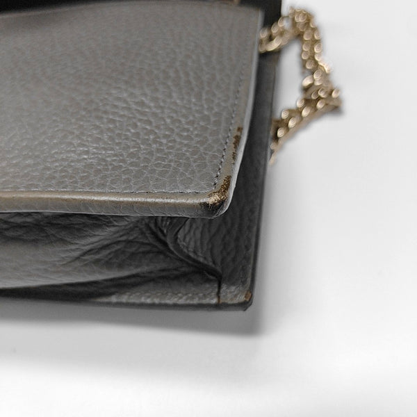 Interlocking G Calfskin Gray