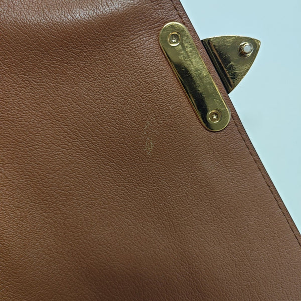 MARCEAU Monogram Coated Canvas Brown