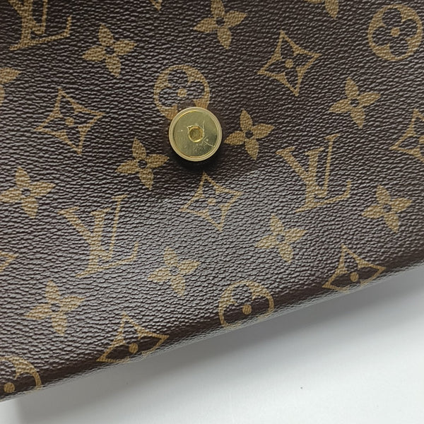 LOCKY BB Monogram Coated Canvas Brown