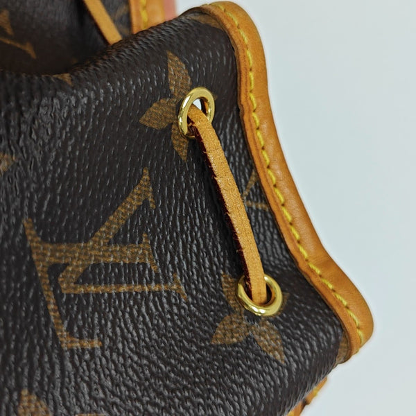 NÉONOÉ Nano Monogram Coated Canvas Brown