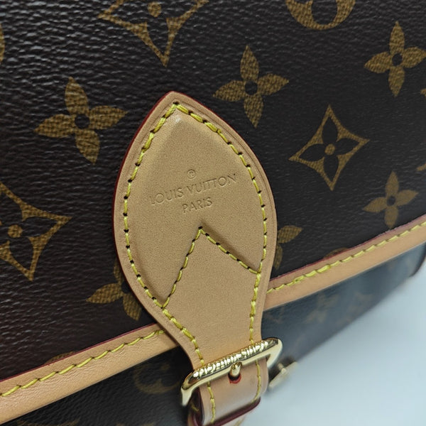 DIANE Monogram Coated Canvas Brown