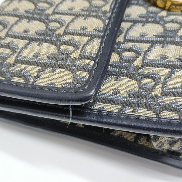 30 Montaigne Oblique Canvas Blue