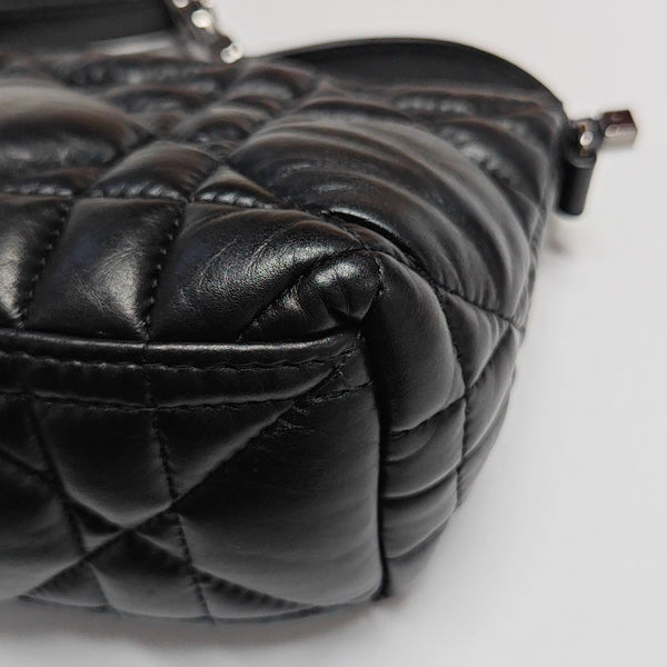 Diortravel Nomad Pequeño Cannage Piel de Becerro Negra