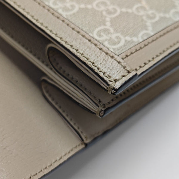 Ophidia Small Monogram Coated Canvas White
