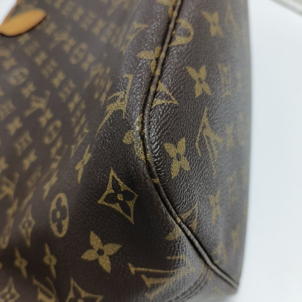 NEVERFULL MM Monogram Coated Canvas Brown