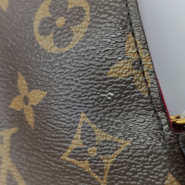 SARAH Monogram Coated Canvas Brown