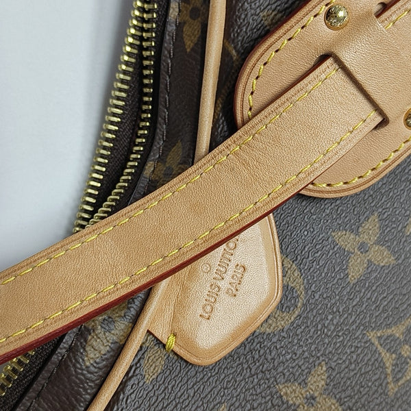 CROISSANT Monogram Coated Canvas Brown