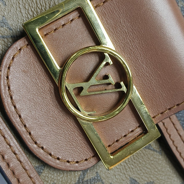 DAUPHINE Mini Coated Canvas Brown